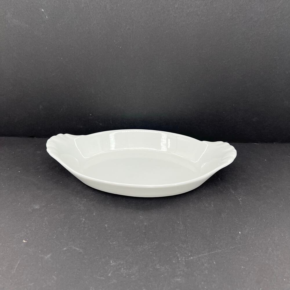 Pillivuyt France white gratin baking dish